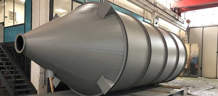 Realizzazione silos in acciaio su misura.
