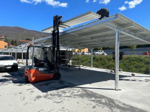 tettoia auto zincata e certificata